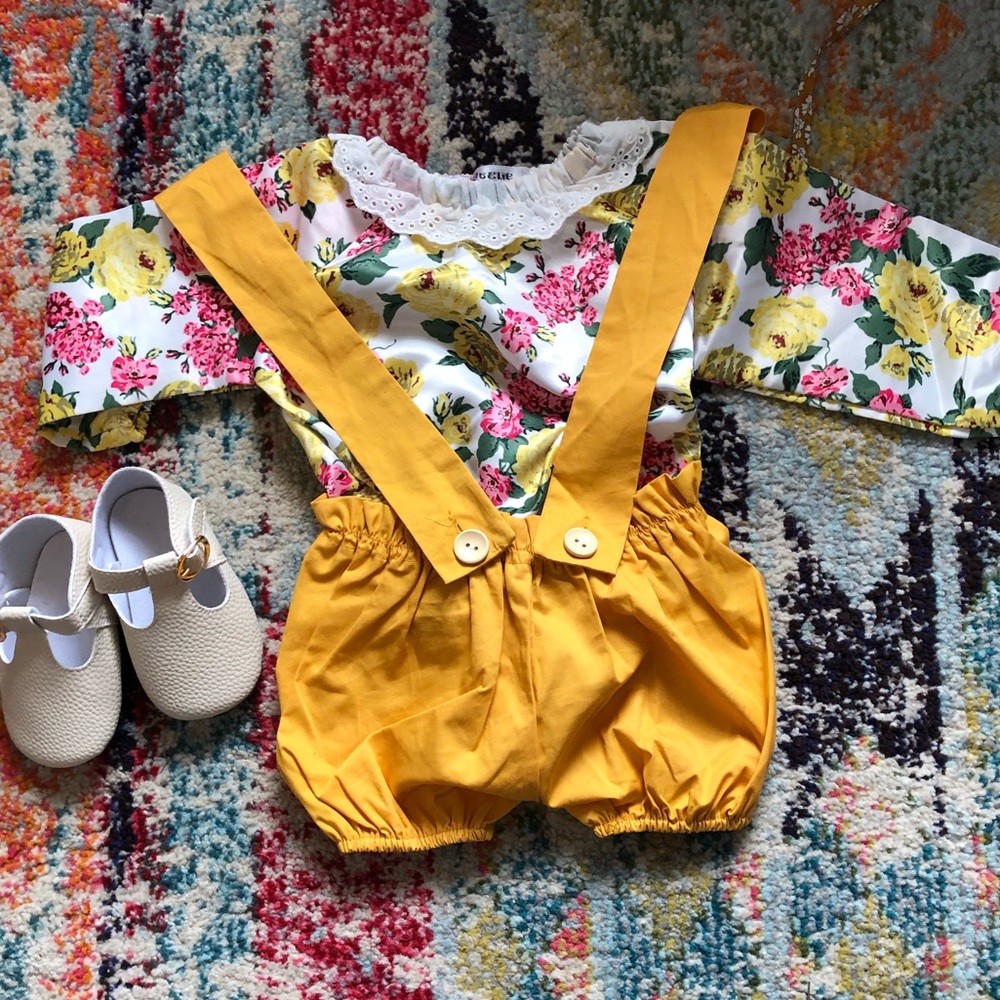 Onesie and shorts romper